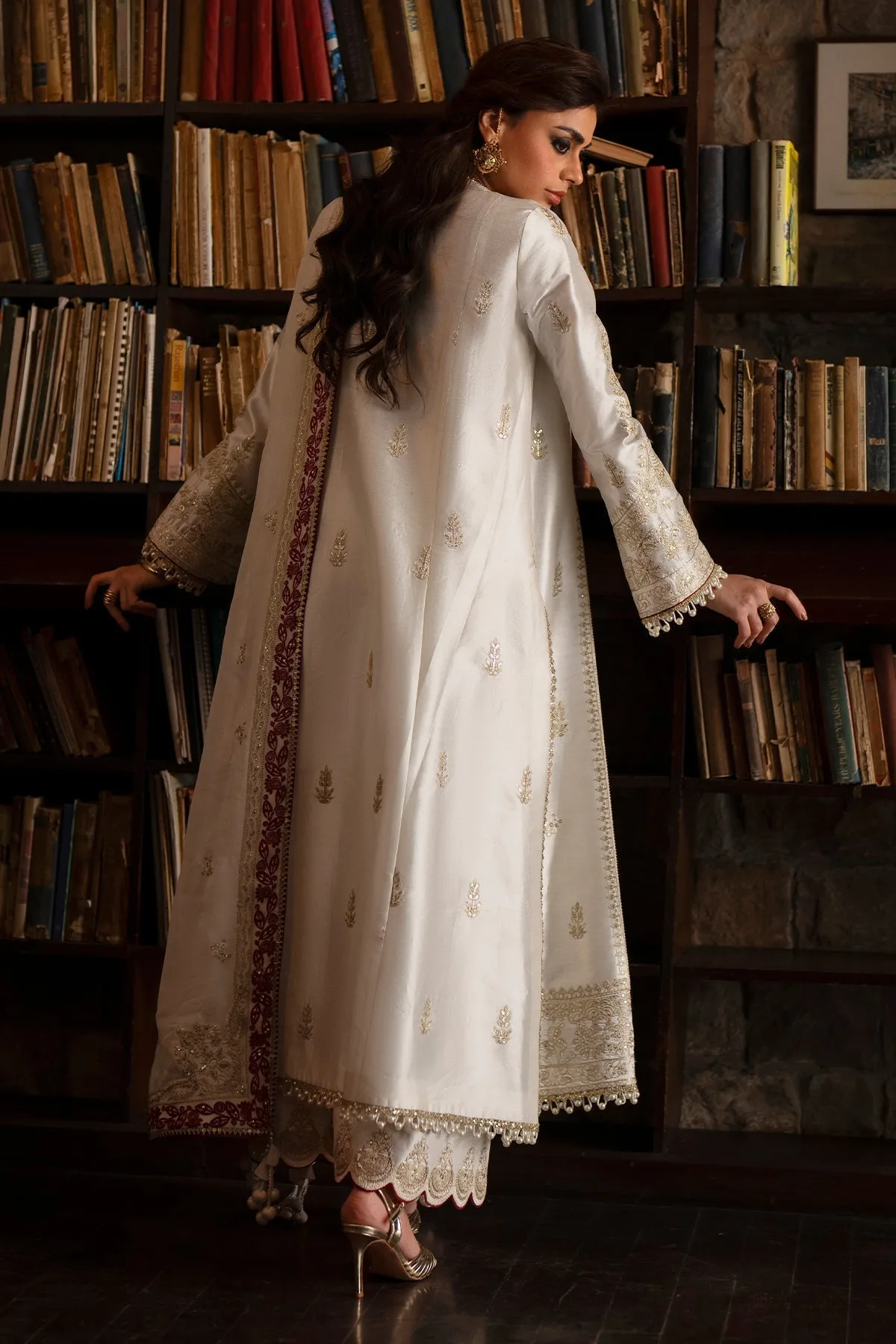 silk Formals White Chiffon – view 2 – Poshaq