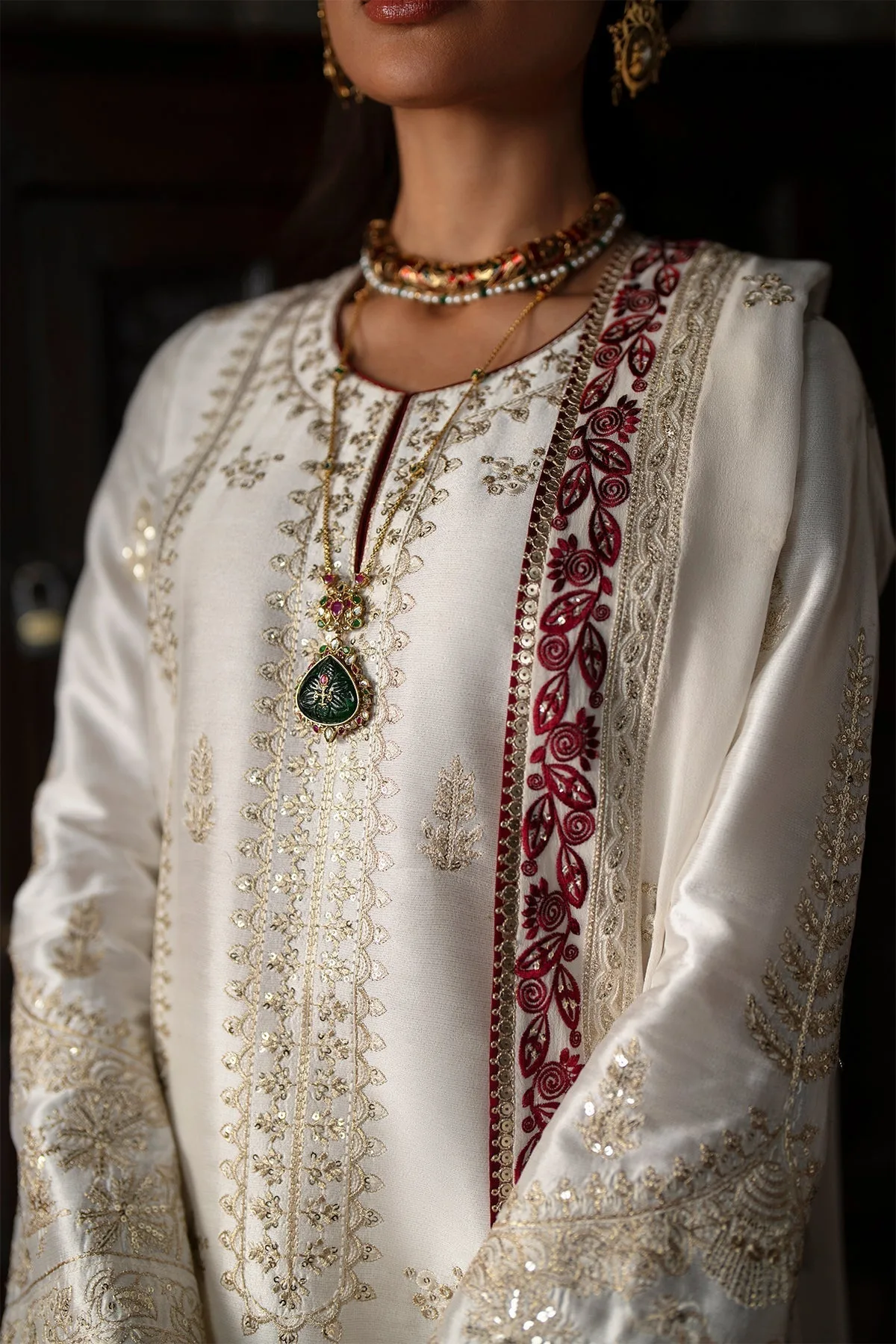 silk Formals White Chiffon – view 3 – Poshaq