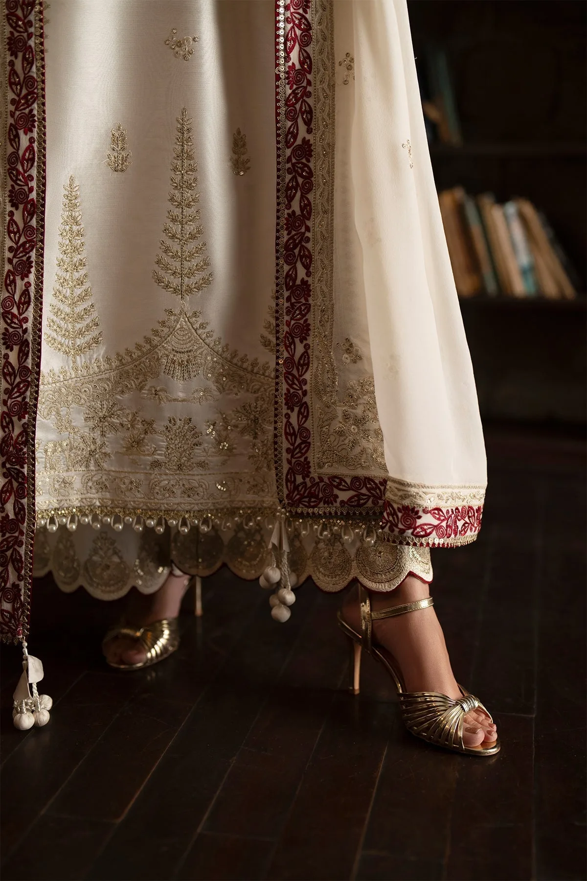 silk Formals White Chiffon – view 6 – Poshaq