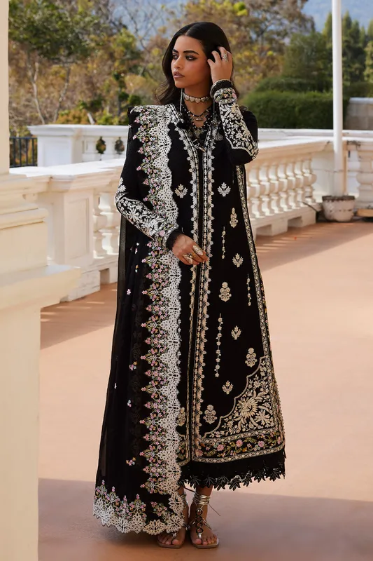 Summer Eid Pret 26 Black Chiffon – view 1 – Poshaq