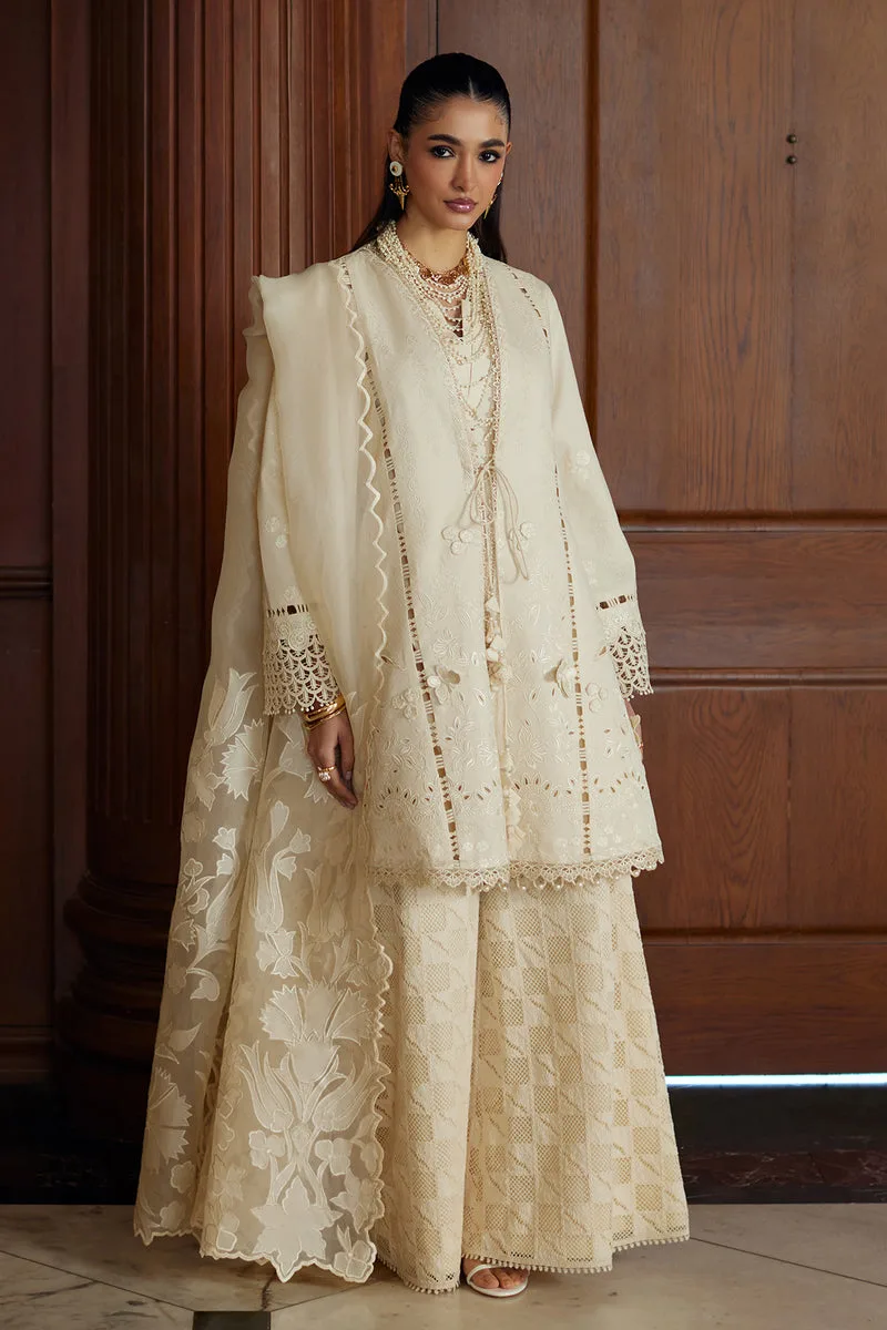 Summer Eid Pret 26 White Organza – view 1 – Poshaq