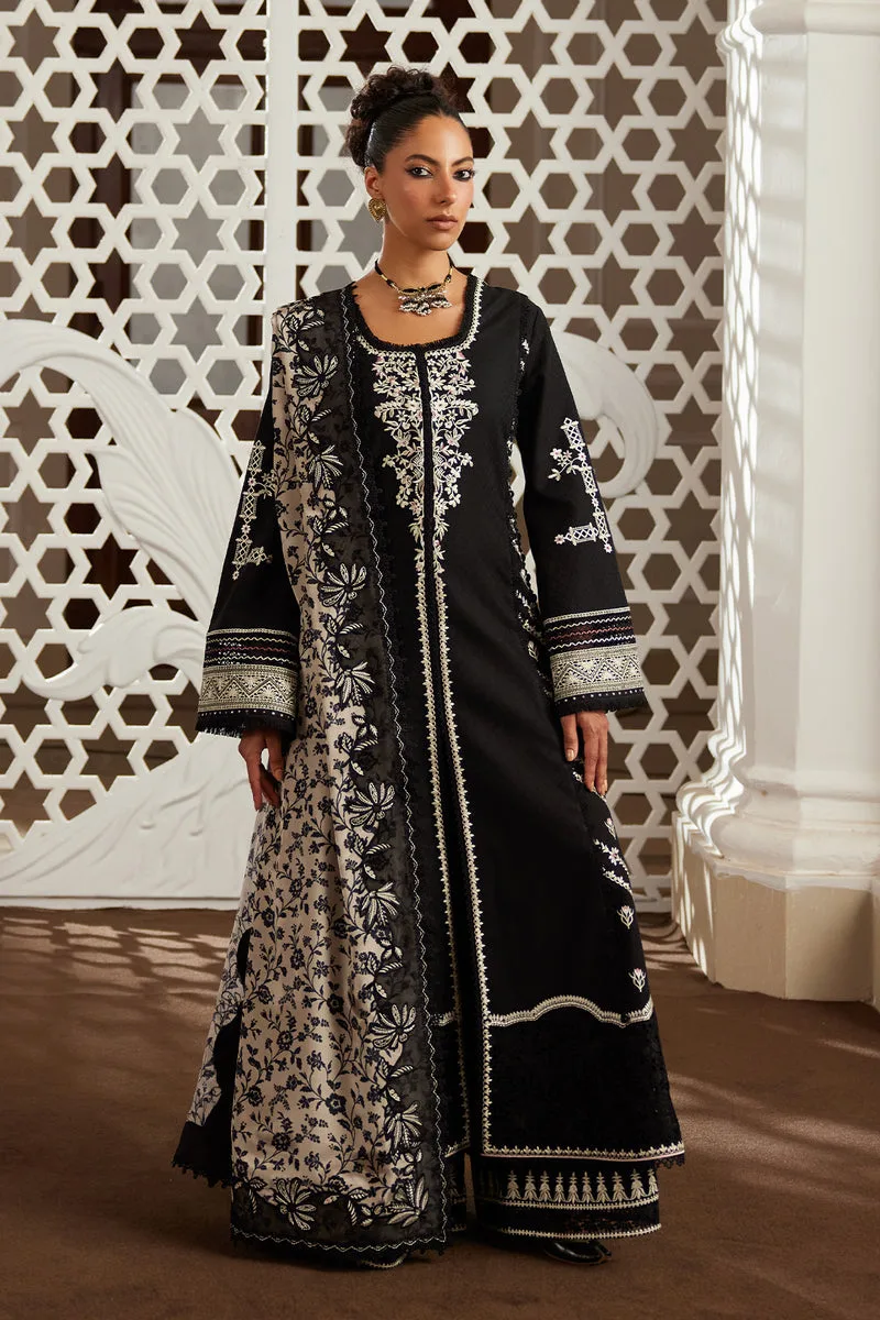 Depalpur Lawn 26 Black Jacquard – view 1 – Poshaq