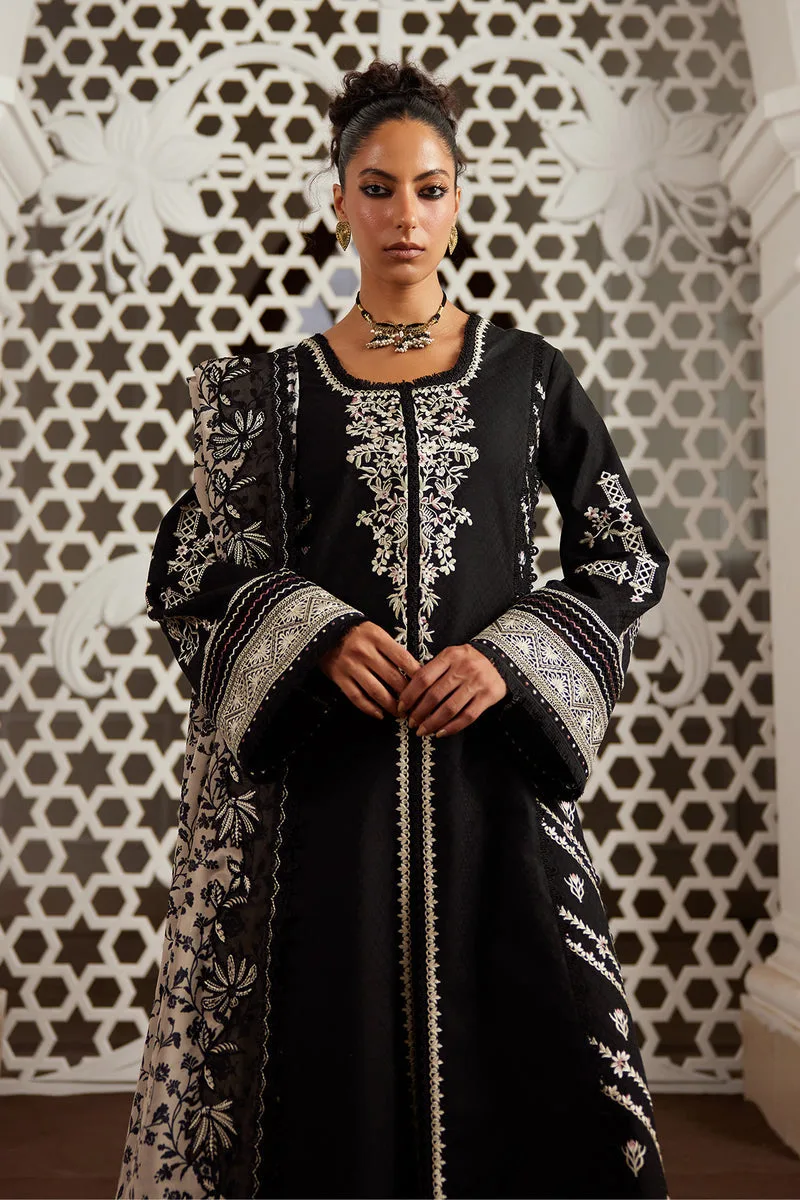 Depalpur Lawn 26 Black Jacquard – view 4 – Poshaq