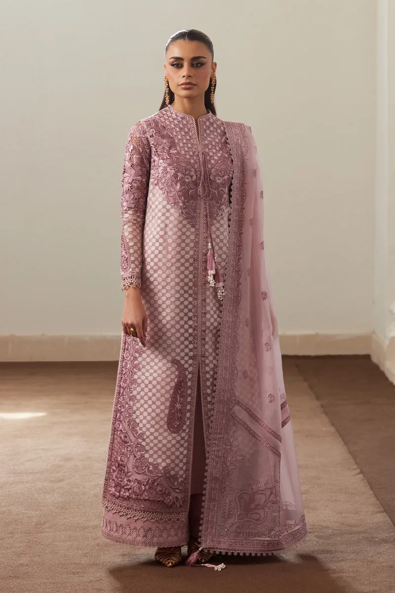 Depalpur Lawn 26 Pink Organza – view 1 – Poshaq
