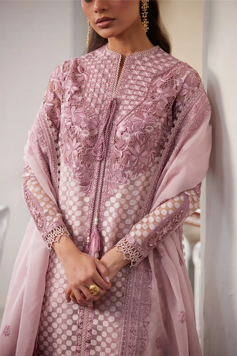 Depalpur Lawn 26 Pink Organza – view 3 – Poshaq