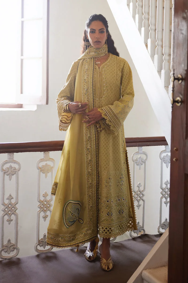 Depalpur Lawn 26 Yellow Jacquard – view 1 – Poshaq