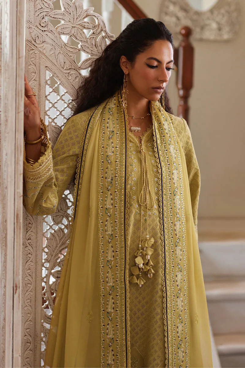 Depalpur Lawn 26 Yellow Jacquard – view 3 – Poshaq