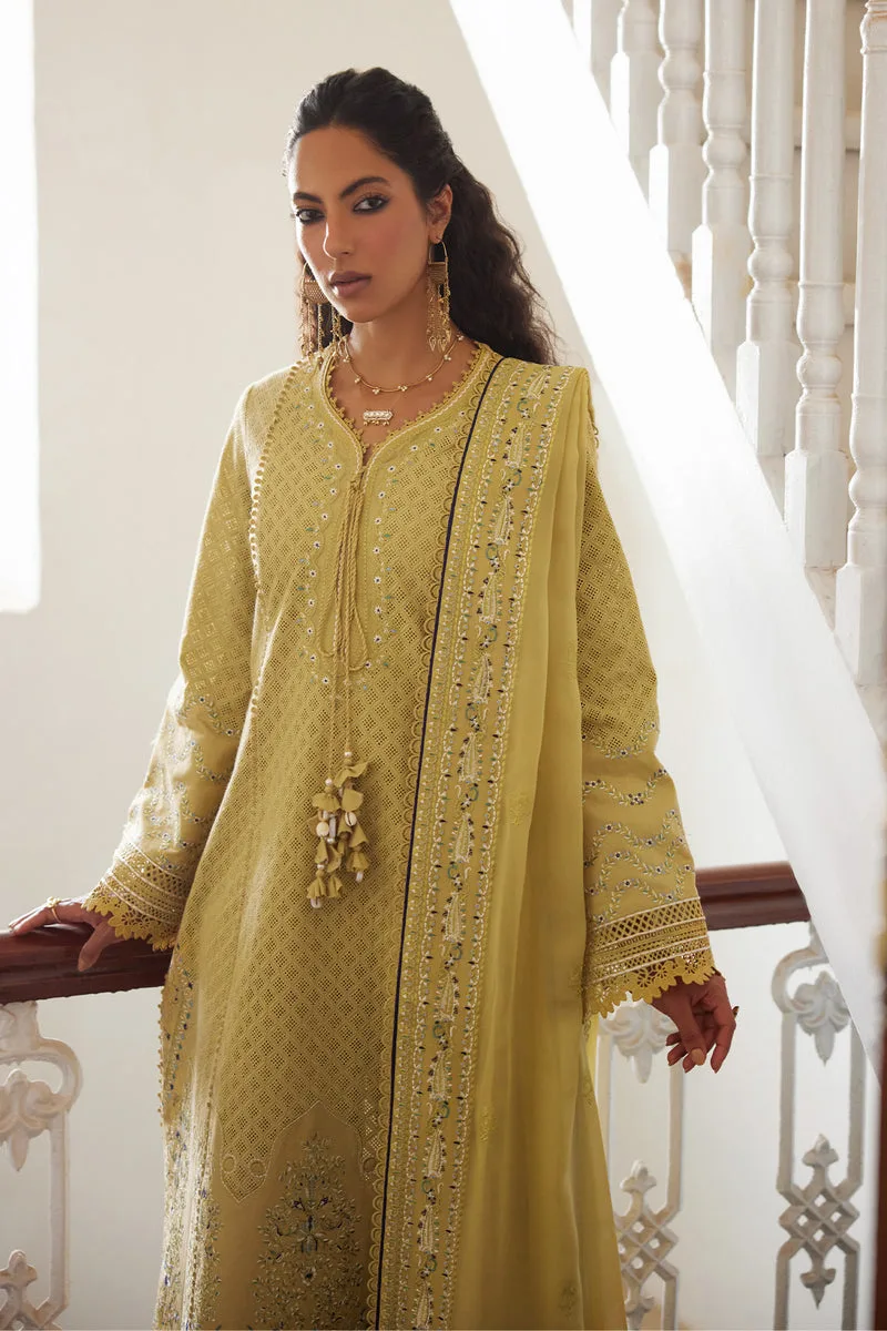 Depalpur Lawn 26 Yellow Jacquard – view 4 – Poshaq