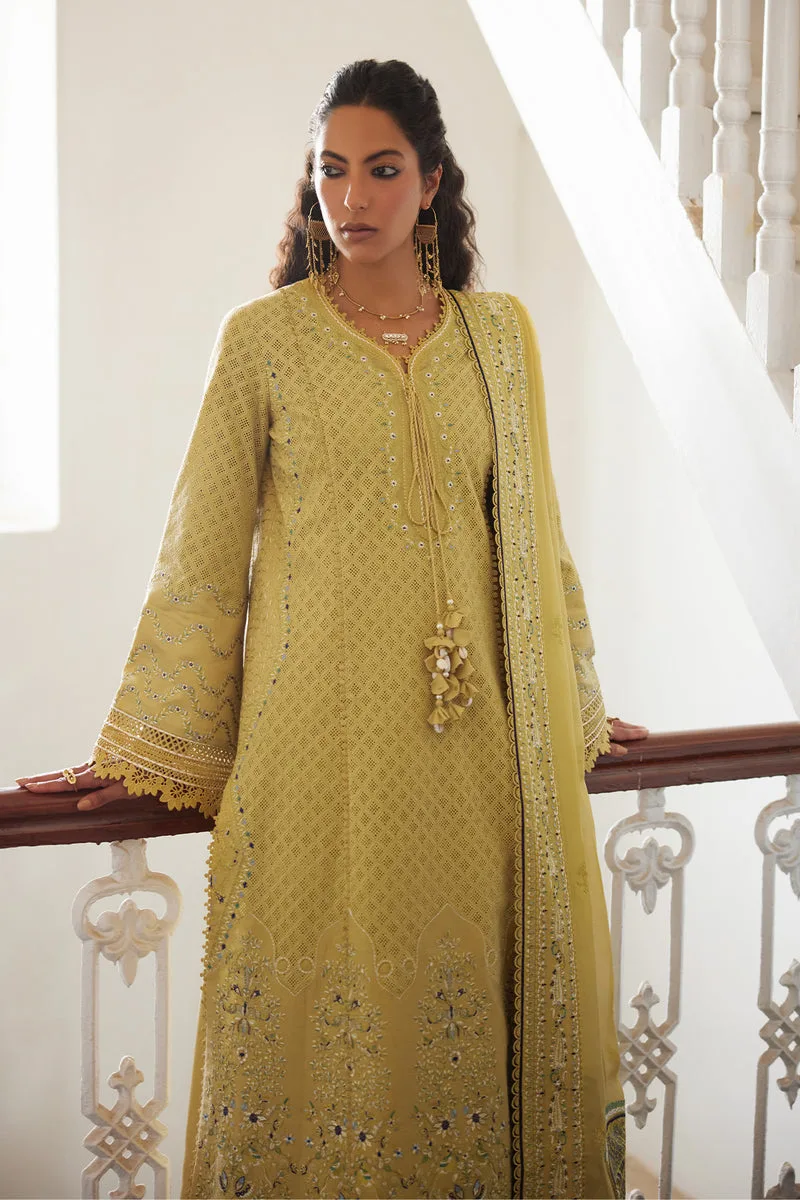 Depalpur Lawn 26 Yellow Jacquard – view 5 – Poshaq