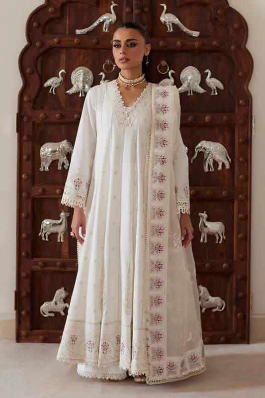 Depalpur Lawn 26 Off White Jacquard – view 1 – Poshaq