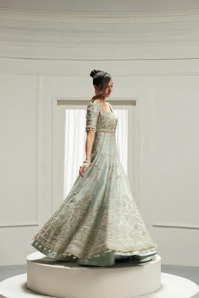 Lolita Bridals Green Raw Silk – view 7 – Poshaq