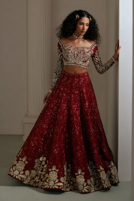 Lolita Bridals Maroon – view 1 – Poshaq