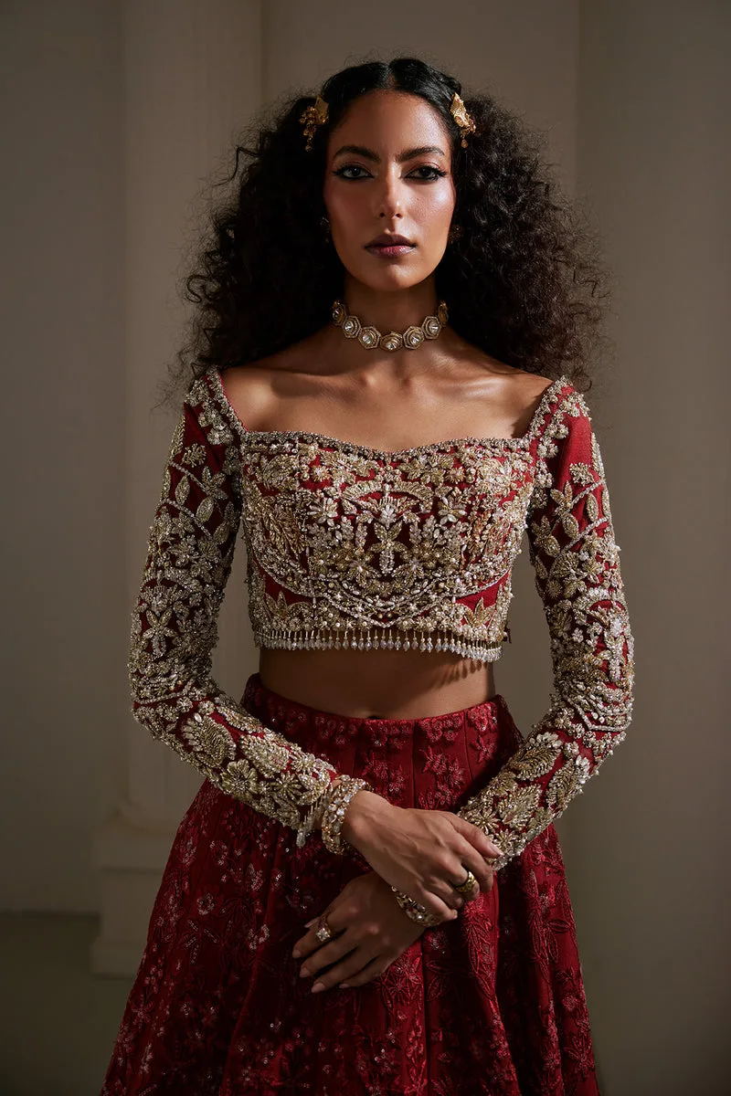 Lolita Bridals Maroon – view 7 – Poshaq