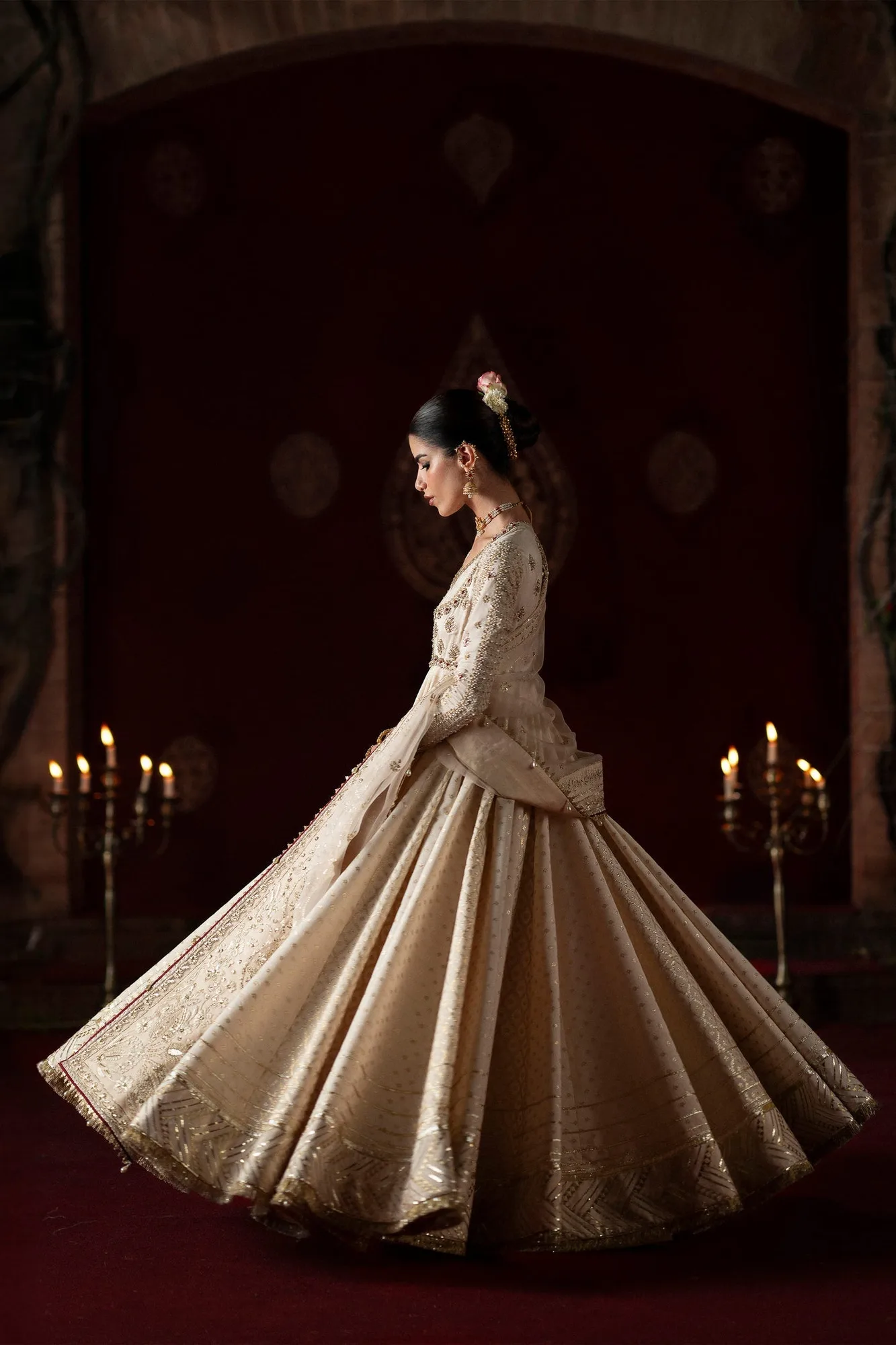 Laavni Formals Off White Organza – view 5 – Poshaq