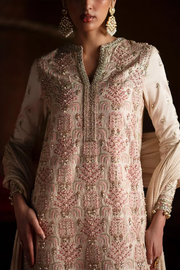 Laavni Formals Ivory Raw Silk – view 9 – Poshaq