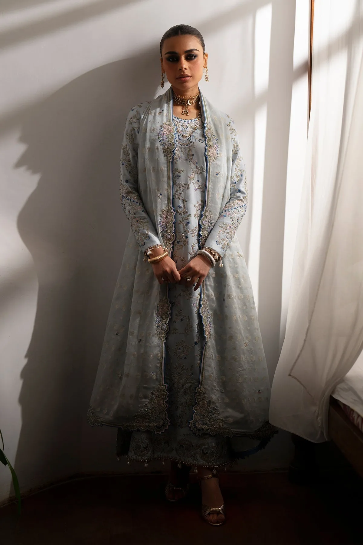 silk Formals Sky Blue Silk – view 6 – Poshaq