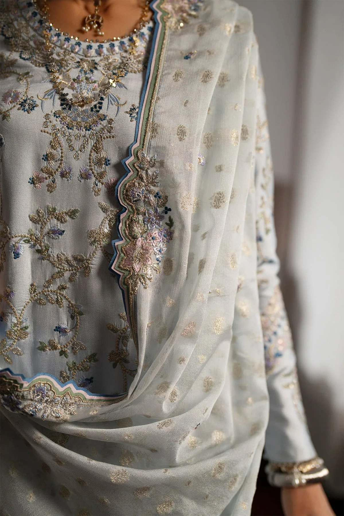 silk Formals Sky Blue Silk – view 7 – Poshaq