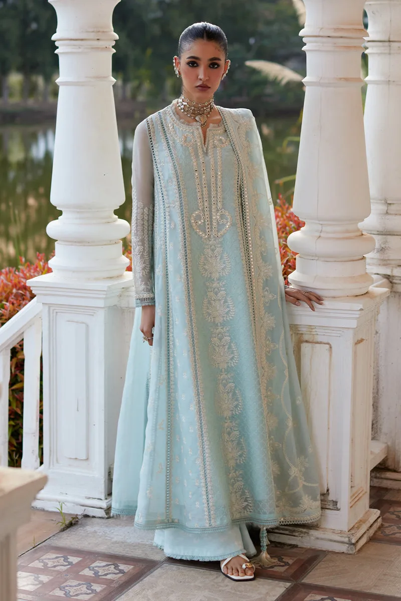 Summer Eid Pret 26 Sky Blue Cotton – view 1 – Poshaq