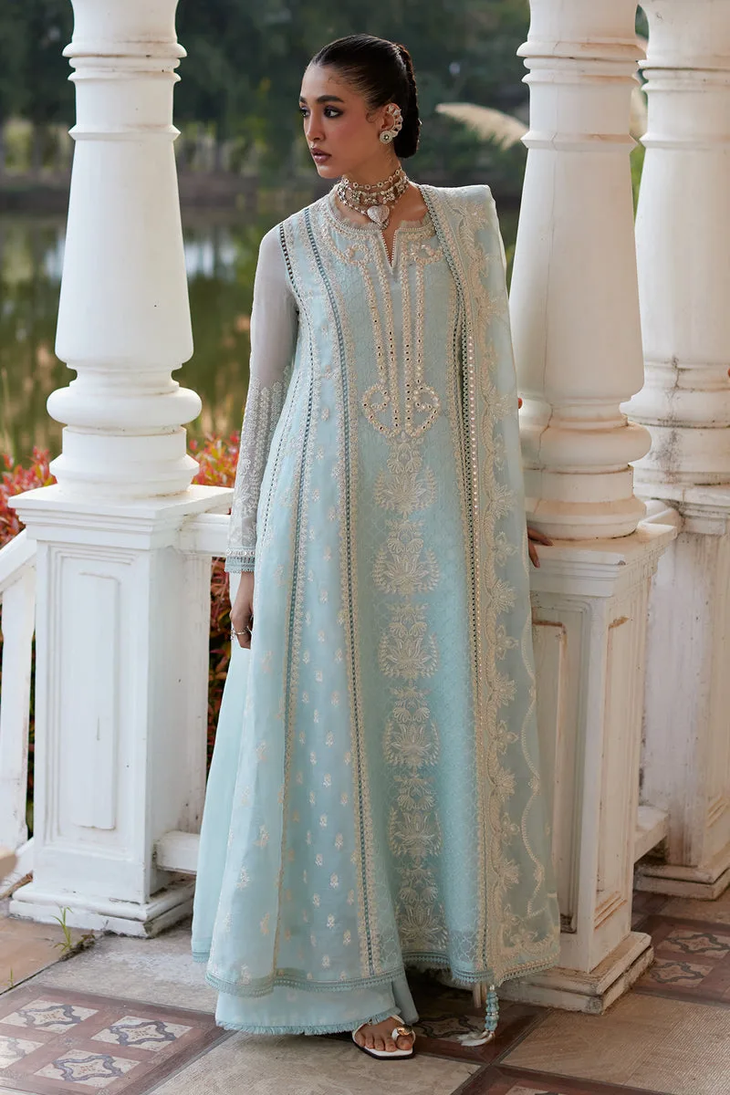 Summer Eid Pret 26 Sky Blue Cotton – view 2 – Poshaq