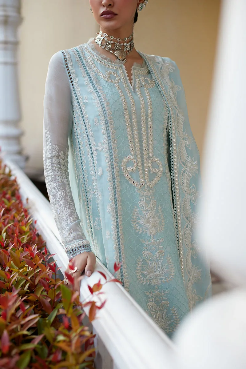 Summer Eid Pret 26 Sky Blue Cotton – view 5 – Poshaq