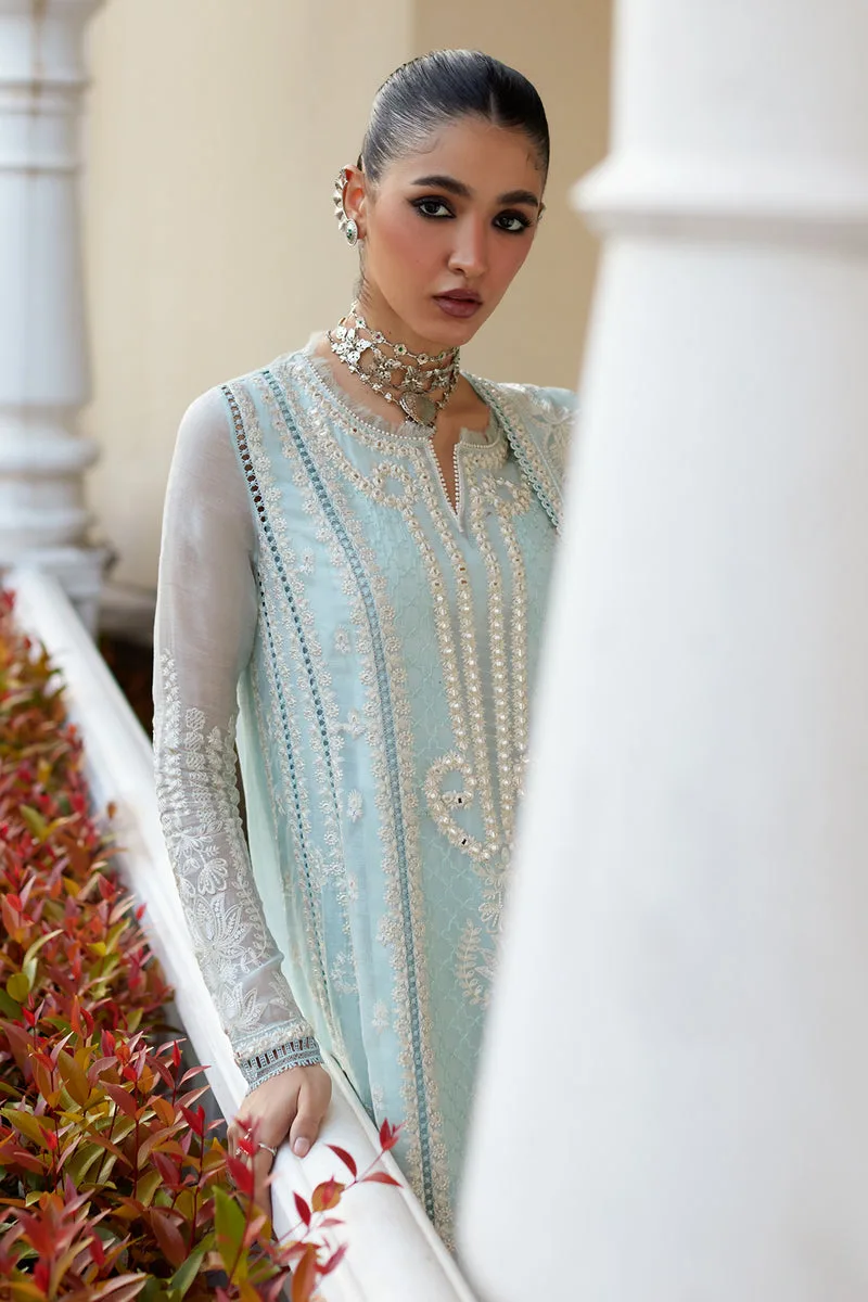 Summer Eid Pret 26 Sky Blue Cotton – view 6 – Poshaq