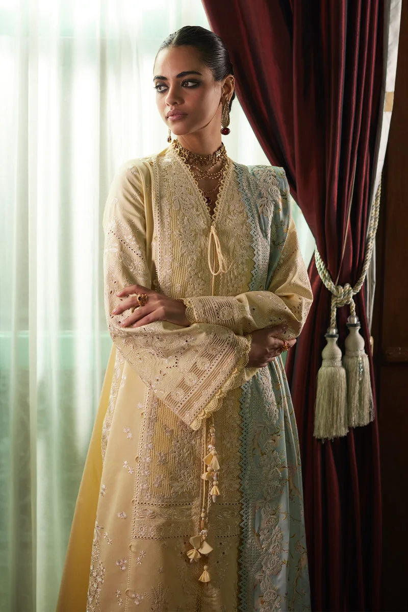 Summer Eid Pret 26 Yellow Cotton – view 2 – Poshaq