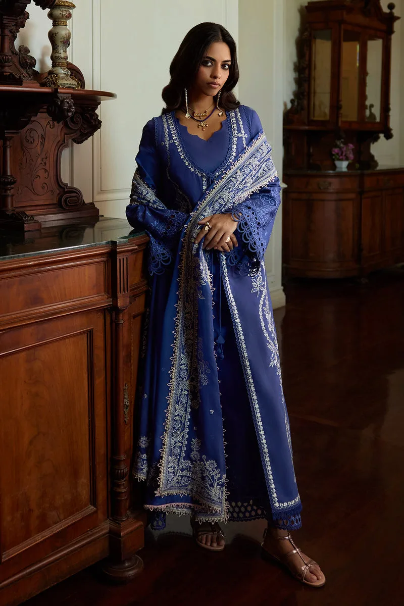 Summer Eid Pret 26 Blue Chiffon – view 1 – Poshaq