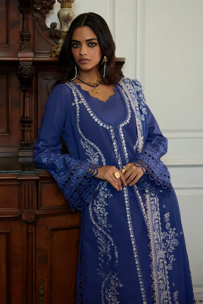 Summer Eid Pret 26 Blue Chiffon – view 3 – Poshaq