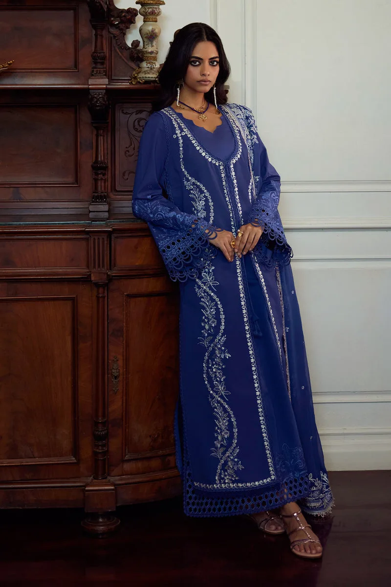 Summer Eid Pret 26 Blue Chiffon – view 5 – Poshaq
