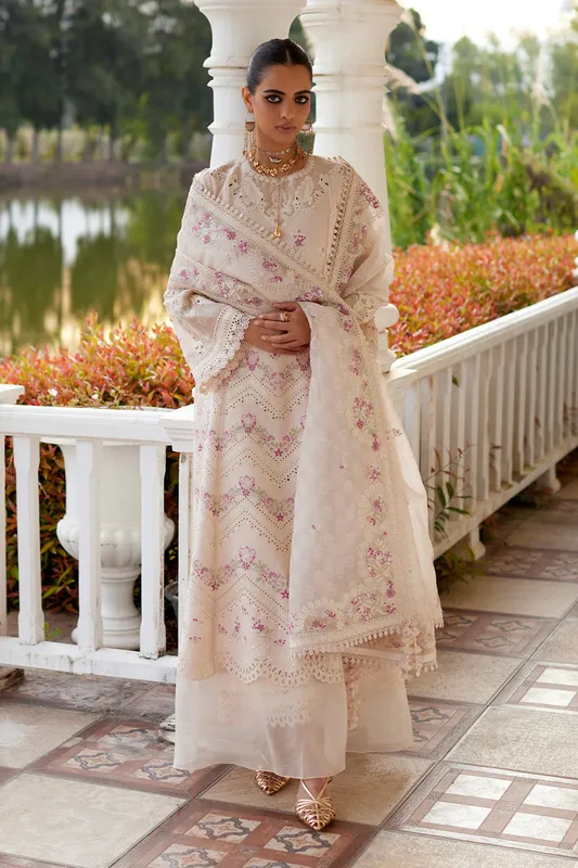 Summer Eid Pret 26 Pink Organza – view 1 – Poshaq