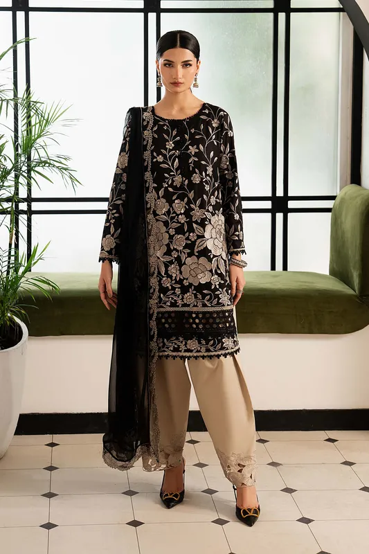 Black Chiffon – view 1 – Poshaq