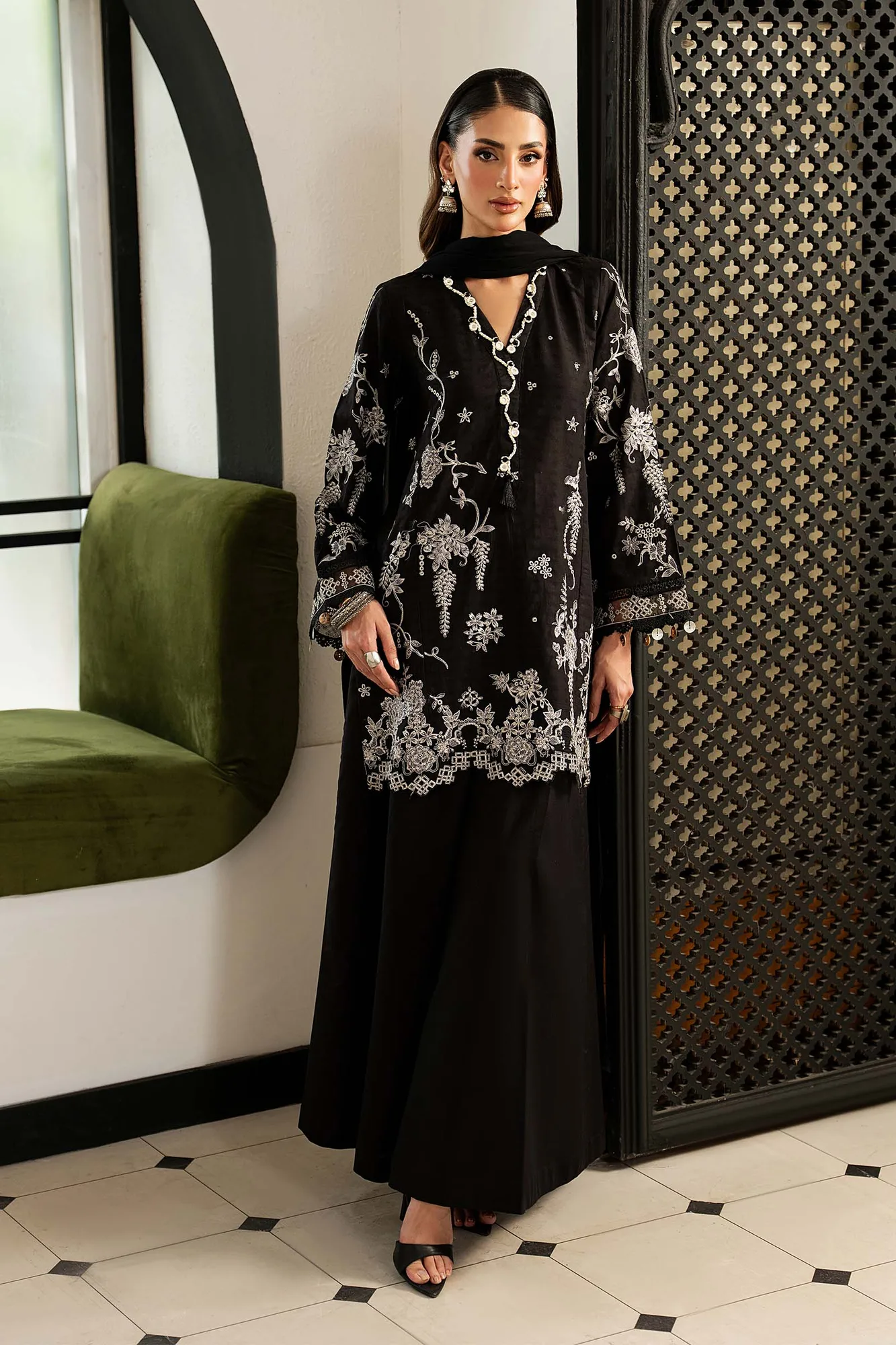 Black Chiffon – view 9 – Poshaq