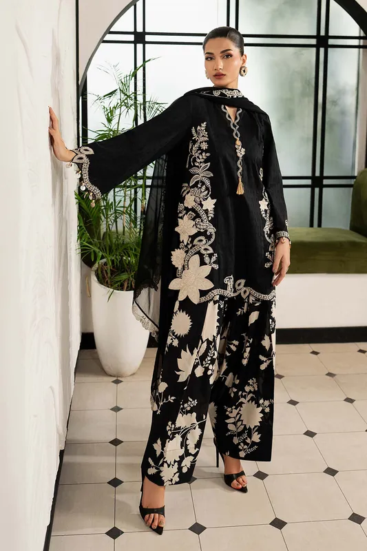 Black Chiffon – view 1 – Poshaq