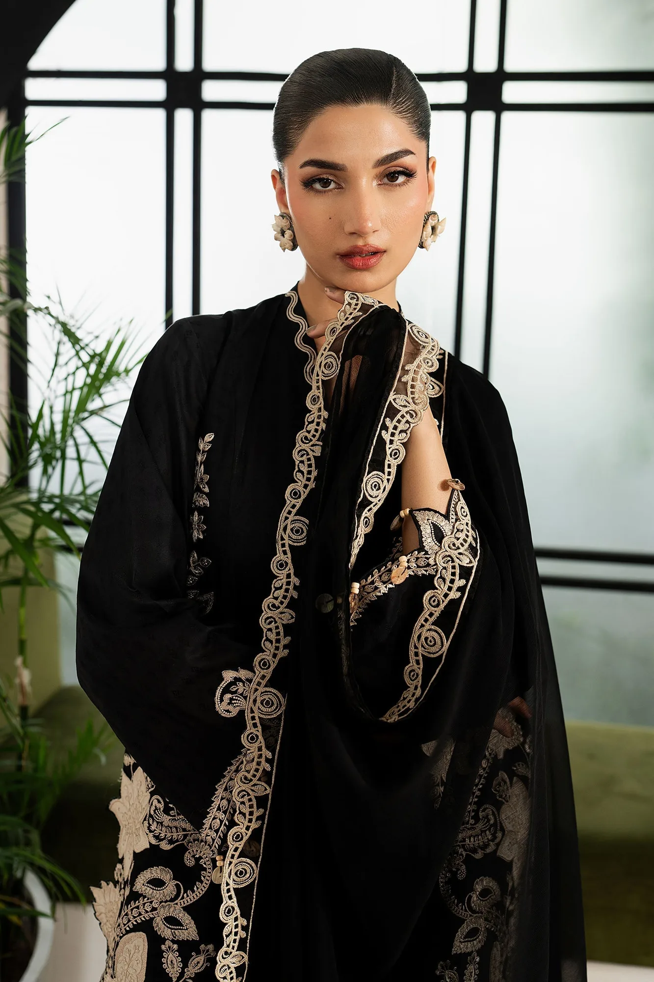 Black Chiffon – view 5 – Poshaq