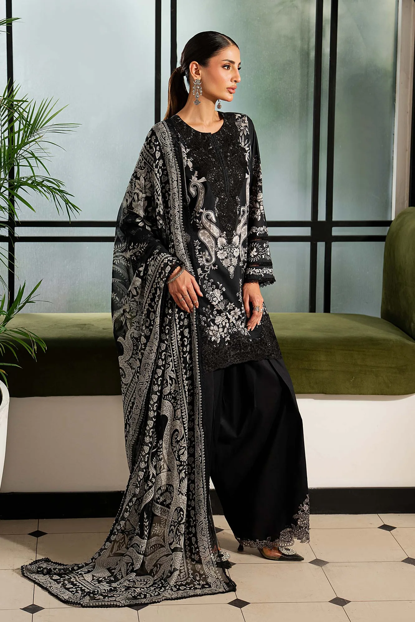 Black Chiffon – view 7 – Poshaq