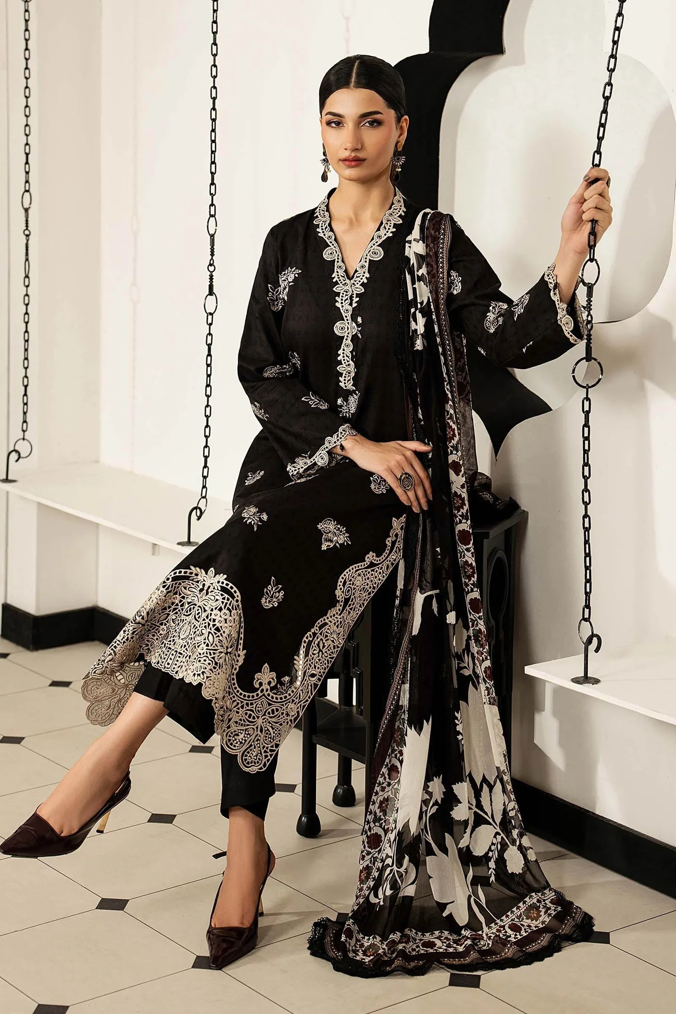 Black Chiffon – view 7 – Poshaq