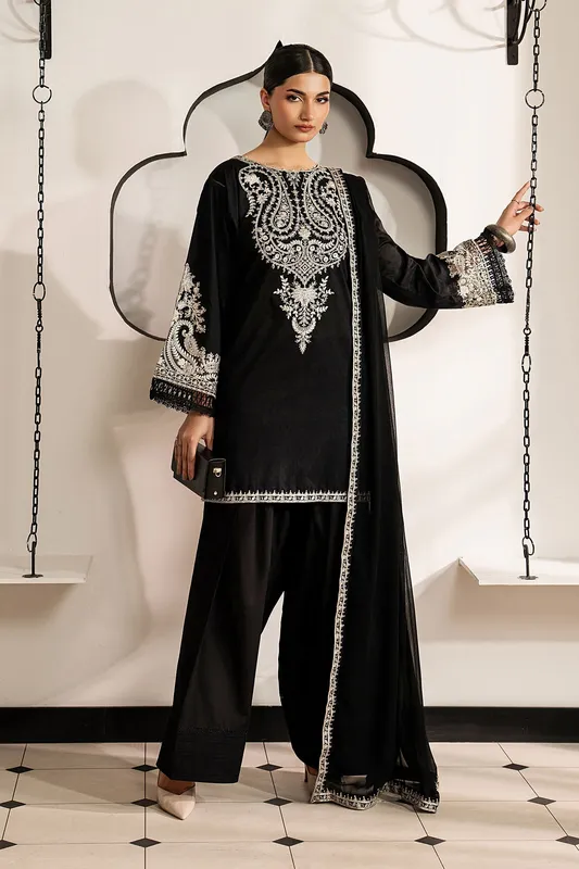 Black Chiffon – view 1 – Poshaq