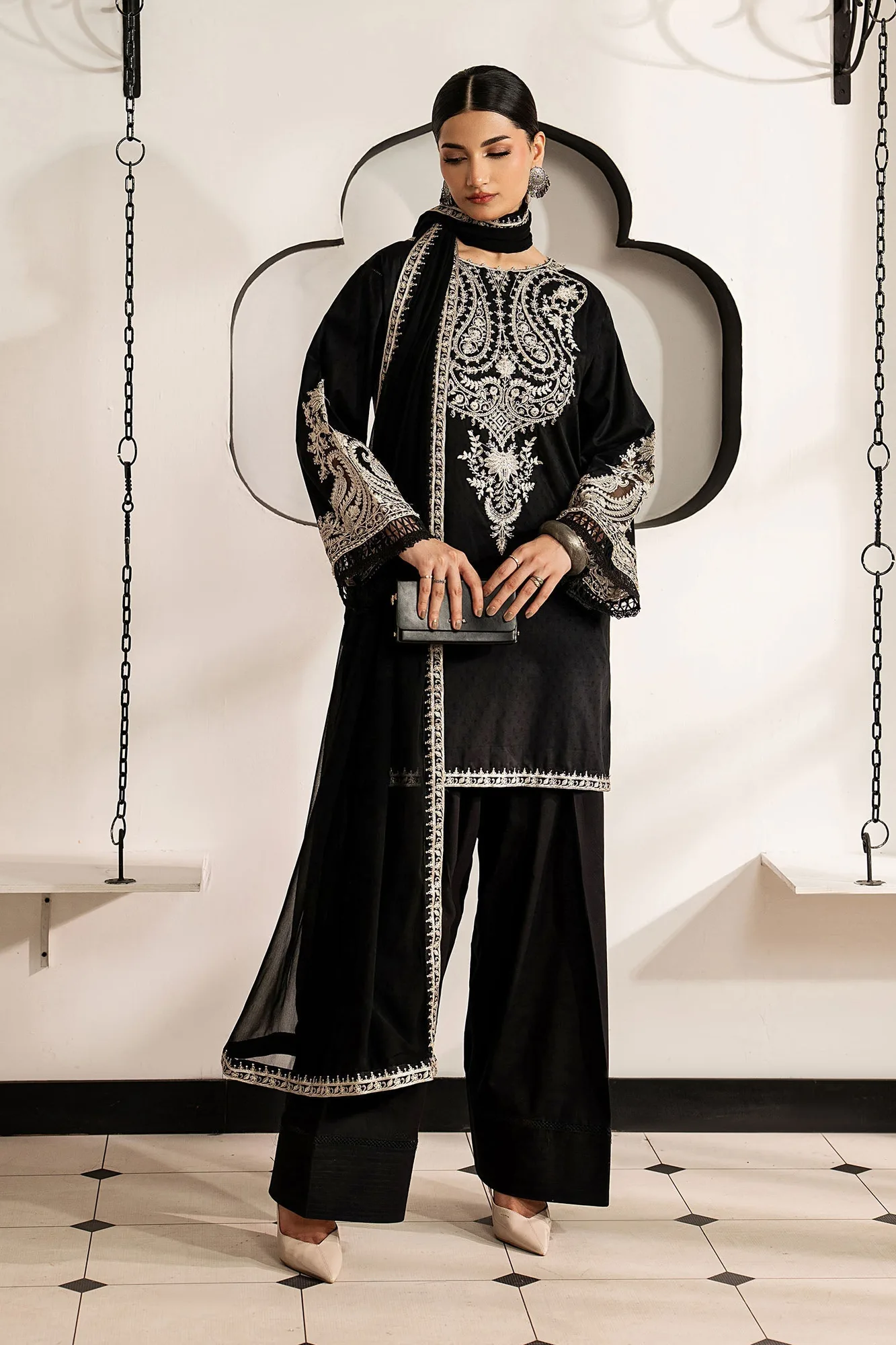 Black Chiffon – view 6 – Poshaq