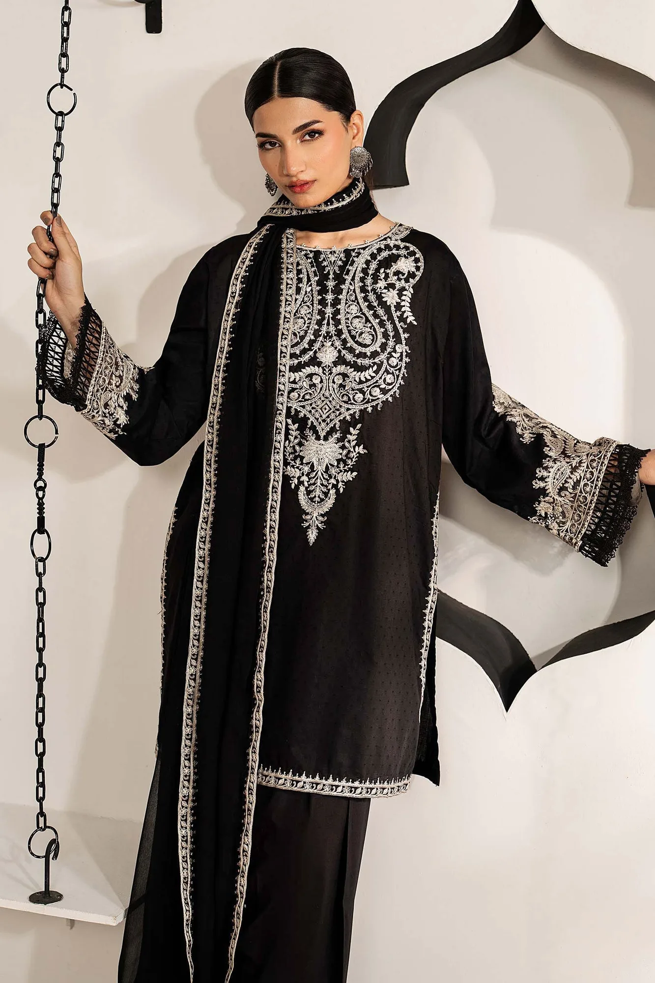 Black Chiffon – view 7 – Poshaq