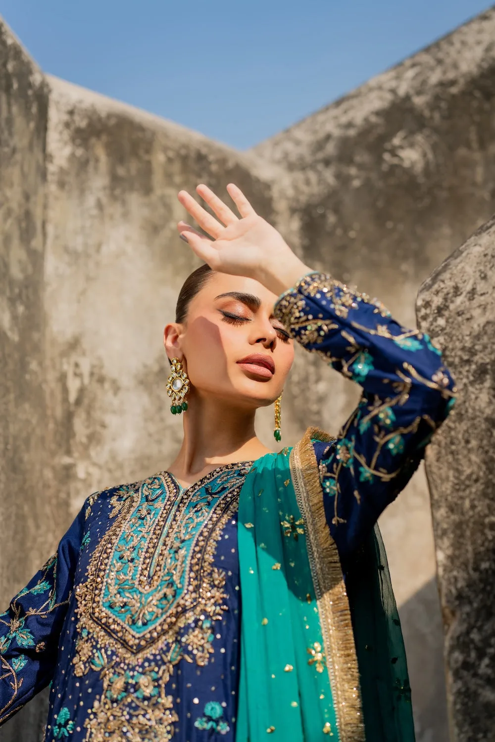 Blue Chiffon – view 15 – Poshaq