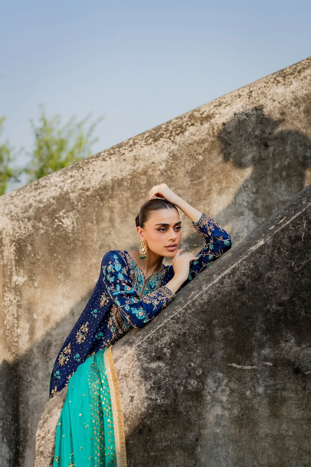 Blue Chiffon – view 18 – Poshaq