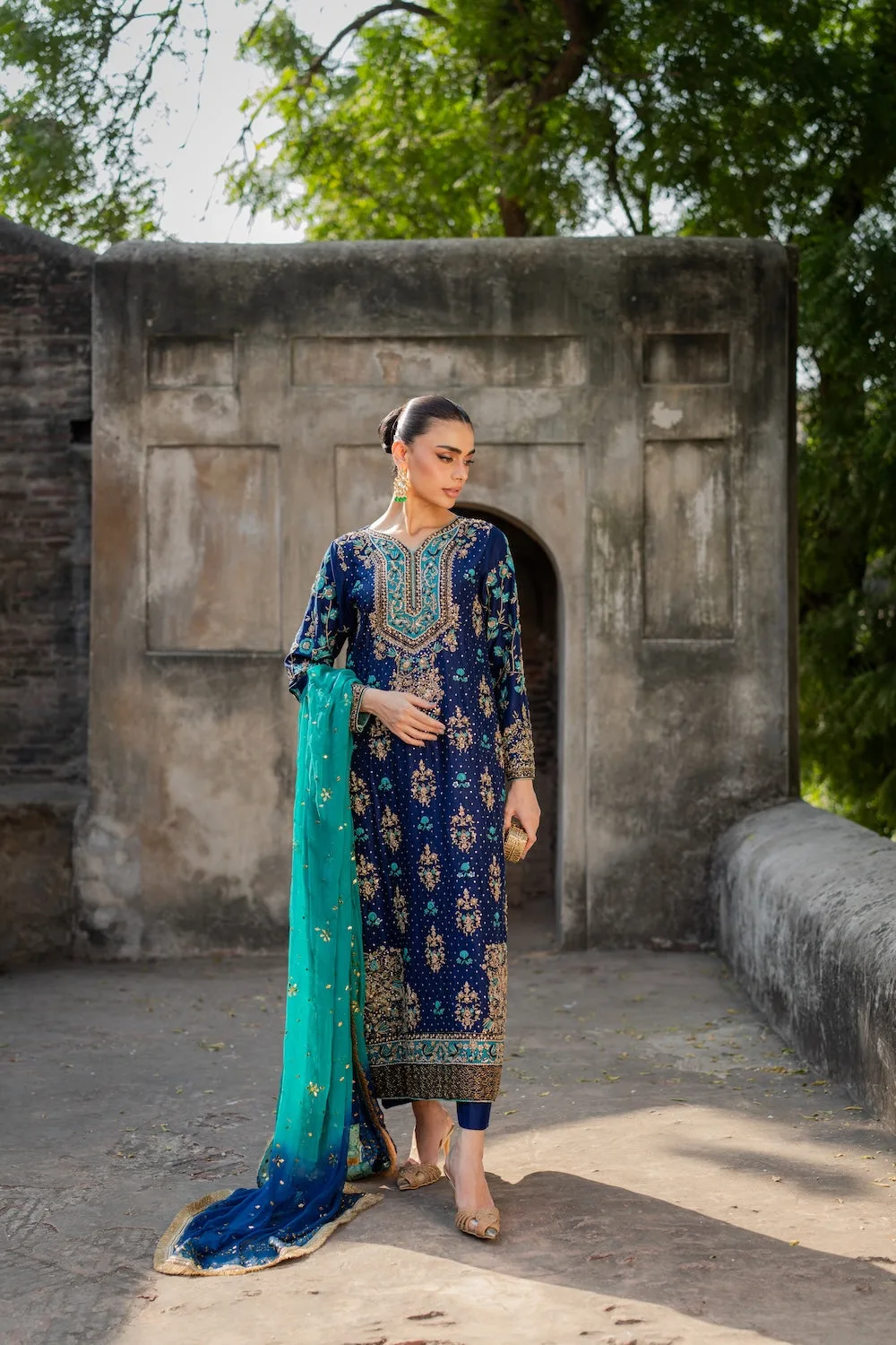 Blue Chiffon – view 19 – Poshaq