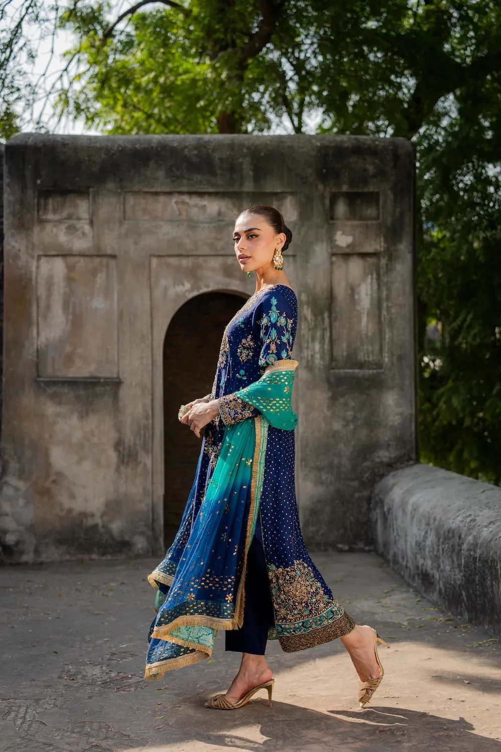 Blue Chiffon – view 4 – Poshaq