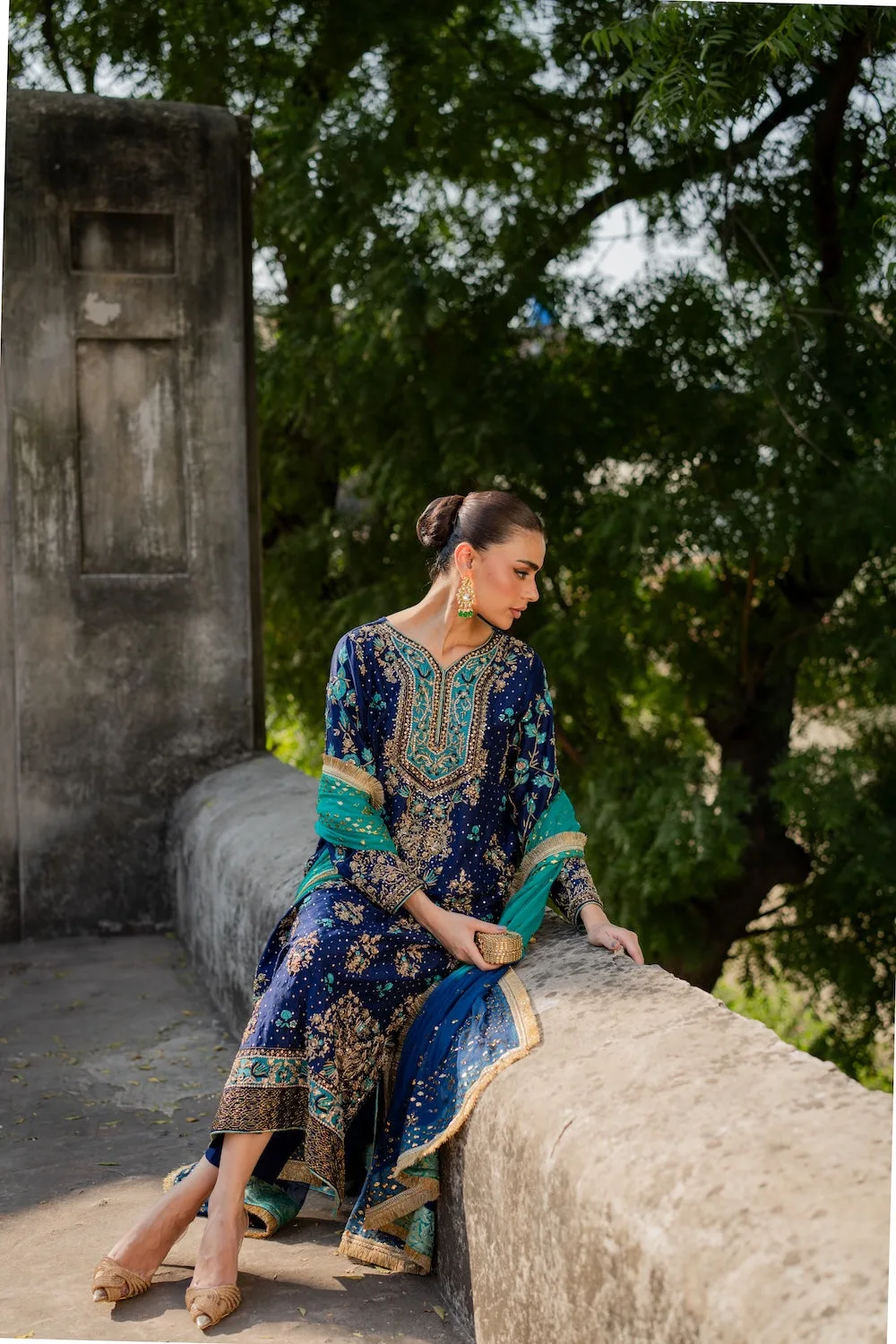 Blue Chiffon – view 5 – Poshaq