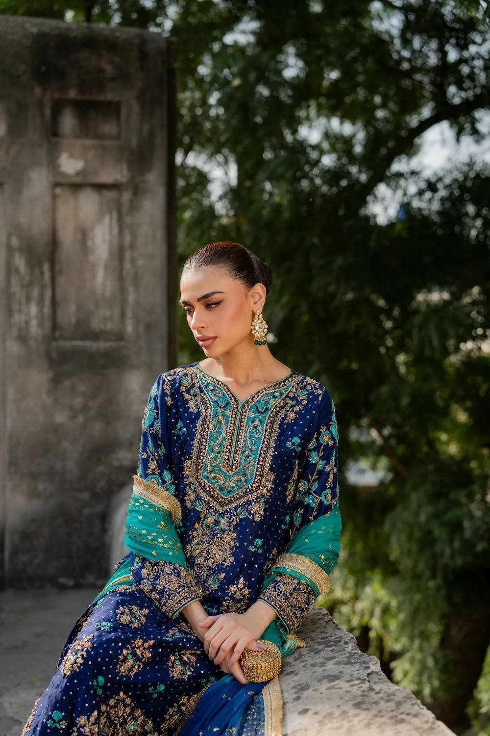Blue Chiffon – view 6 – Poshaq