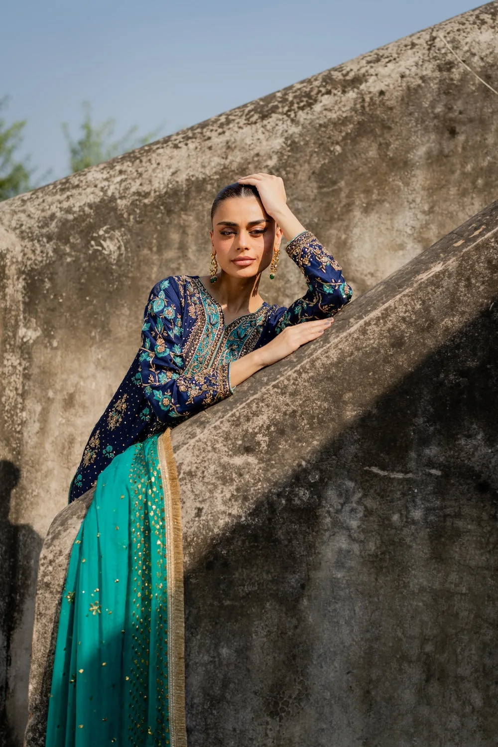 Blue Chiffon – view 7 – Poshaq