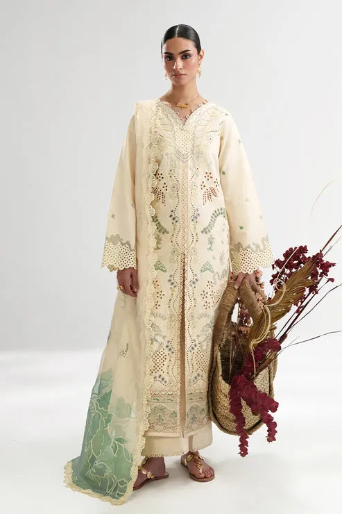 Aabyaan Pret De Luxe 26 Ivory Organza – view 1 – Poshaq