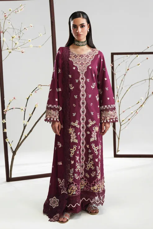 Aabyaan Pret De Luxe 26 Plum Chiffon – view 1 – Poshaq