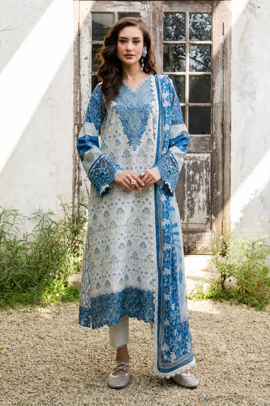Aabyaan Shezlin Chikankari 26 Off White Lawn – view 1 – Poshaq