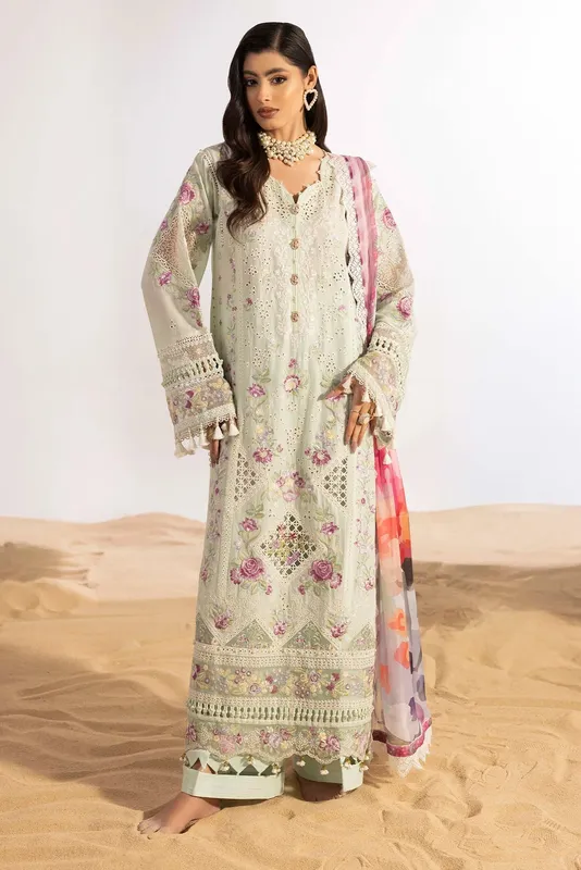Adans Libas Adans Masakali Pastel Mint Organza – view 1 – Poshaq